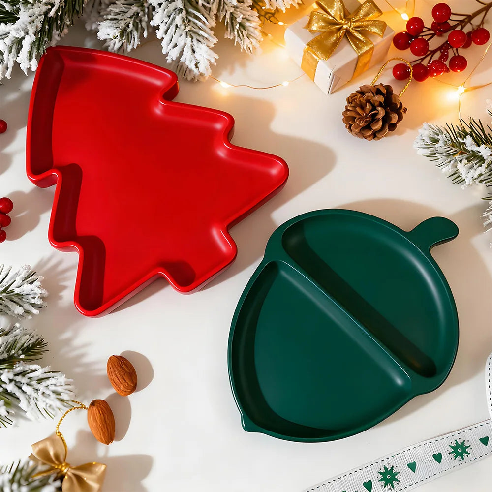 Christmas Tray Silicone Molds Concrete Fruit Pallet Resin Mold Trinket Dish Plaster Mold Xmas Tree House Cement Mold Elk Mould Oasis Select