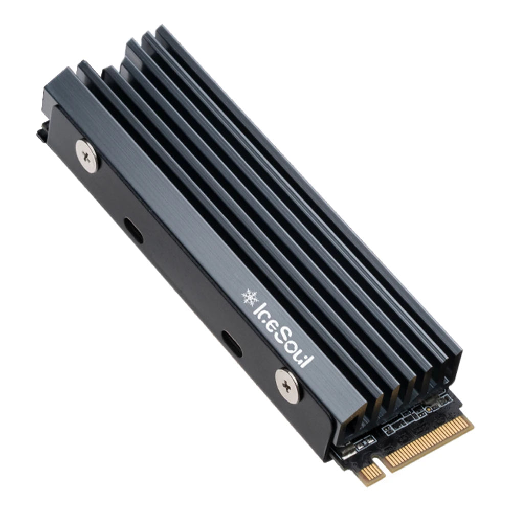 M.2 2280 NGFF/NVME SSD Heatsink Aluminum Heatsink with Silicone Thermal Pad Solid State Drive Radiator PC Accessories Oasis Select A Grey China Mainland