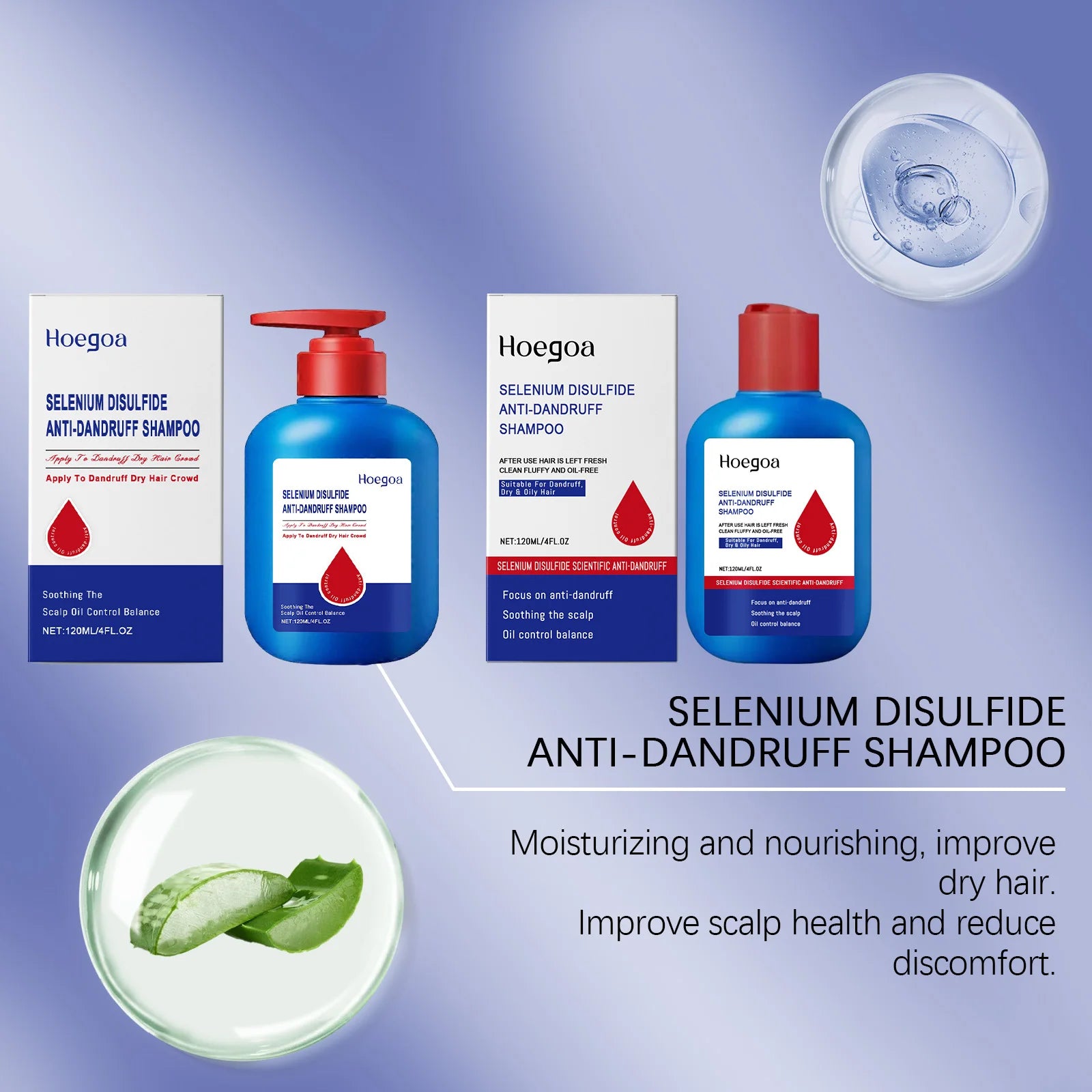 Selenium Sulfide Shampoo Deep Cleansing Remove Dandruff Reduce Scalp Itchy Balance Oil Strengthen Hair Roots Fluffy Hair Shampoo Oasis Select