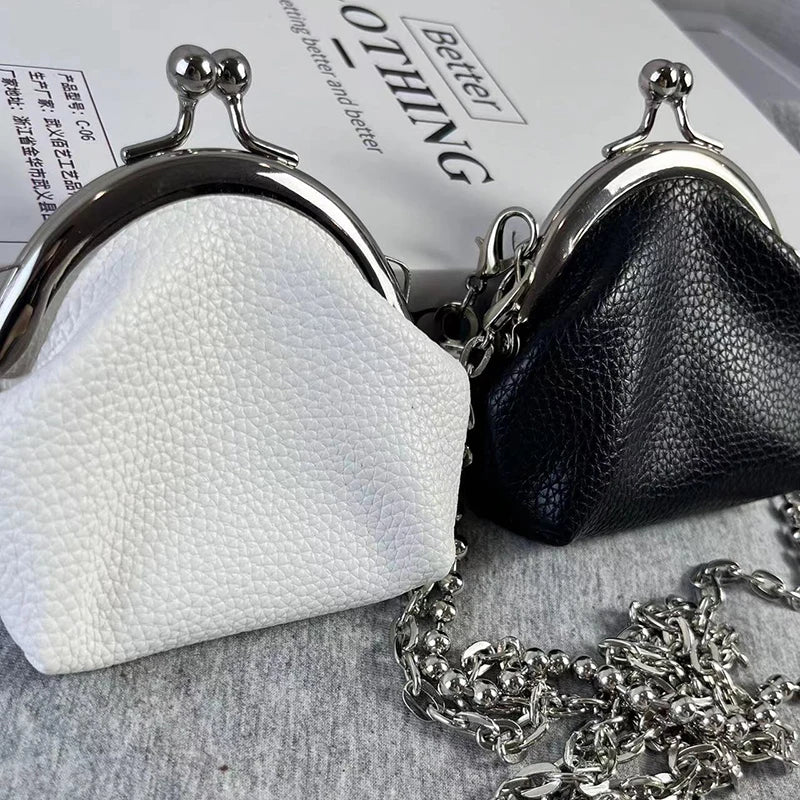 Womens Texture Chain Small Bags Fashion Mini Bags Chain Single Shoulder Crossbody Zero Wallet Small Headphone Evening Bags Oasis Select