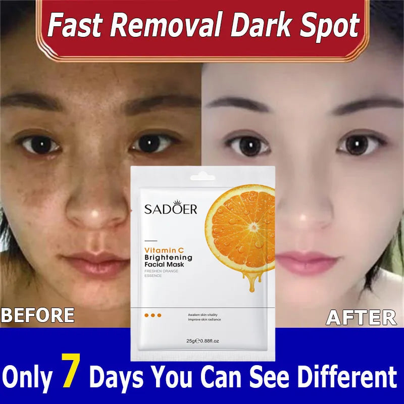 Vitamin C Brightening Facial Mask – Moisturizing & Glow Boost