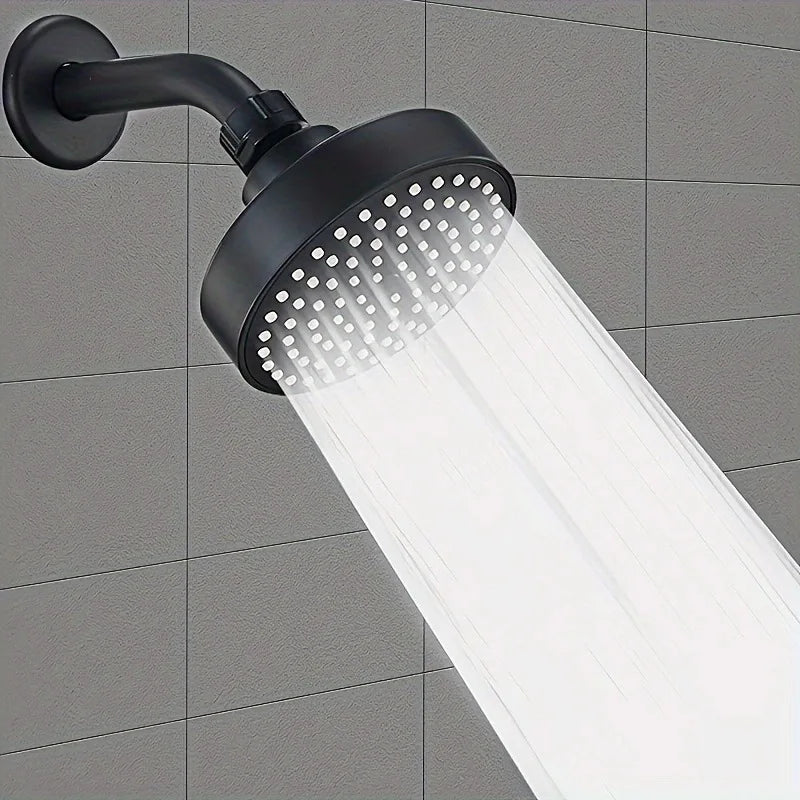New High Pressure Black Shower Head Sprayer Adjustable Rainfall Wall Mounted Bathroom Fixture Faucet Bathroom Accessories Oasis Select