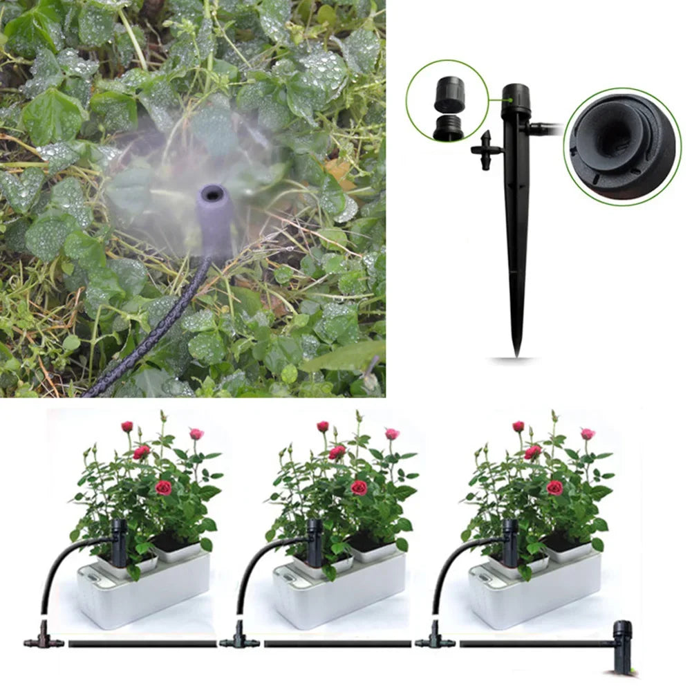 50x Adjustable Dripper Flow Irrigation Drippers Sprinkler Emitter Drip System Oasis Select