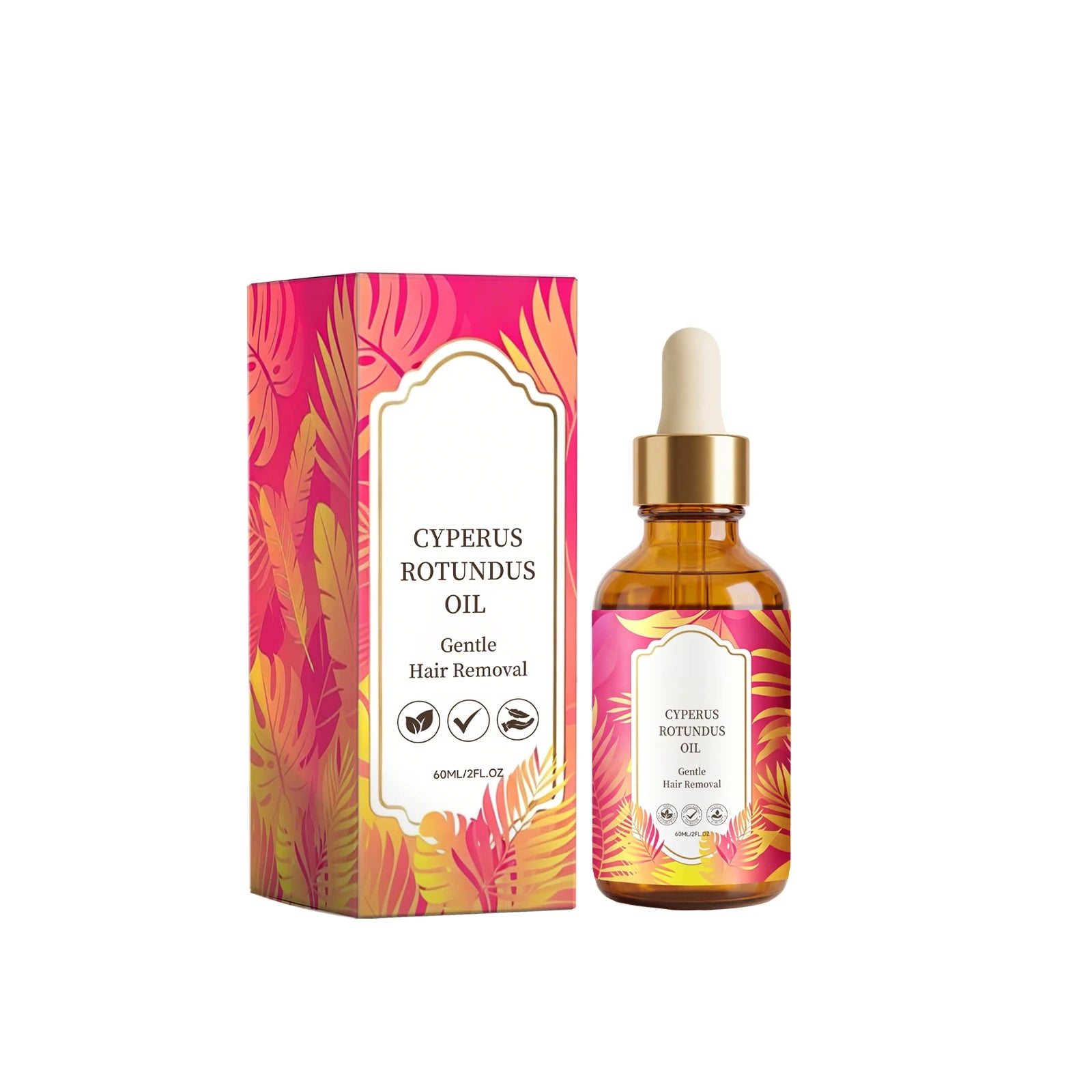 Cyperus Rotundus Hair Growth Inhibitor Oil – 60ml Depilatory Hair Growth Inhibitor Oil Oasis Select 60ml boxed
