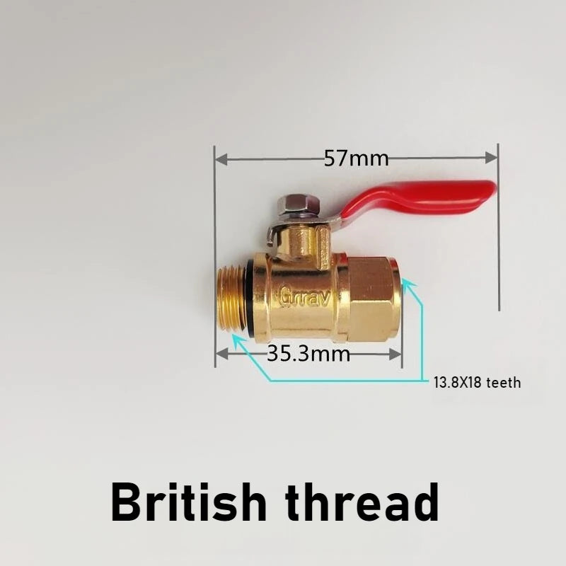 All Copper Valve Agricultural Pesticide Sprayer Ball Valve Switch High-pressure Plunger Pump Power Spray Accessories Oasis Select 13.8 Imperial System