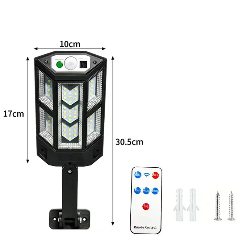 30000LM Motion Sensor Solar LED Lights Outdoor Solar Garden Lamp 3 Modes Waterproof Wall Lighting For Patio Garden Solar Light Oasis Select Set A