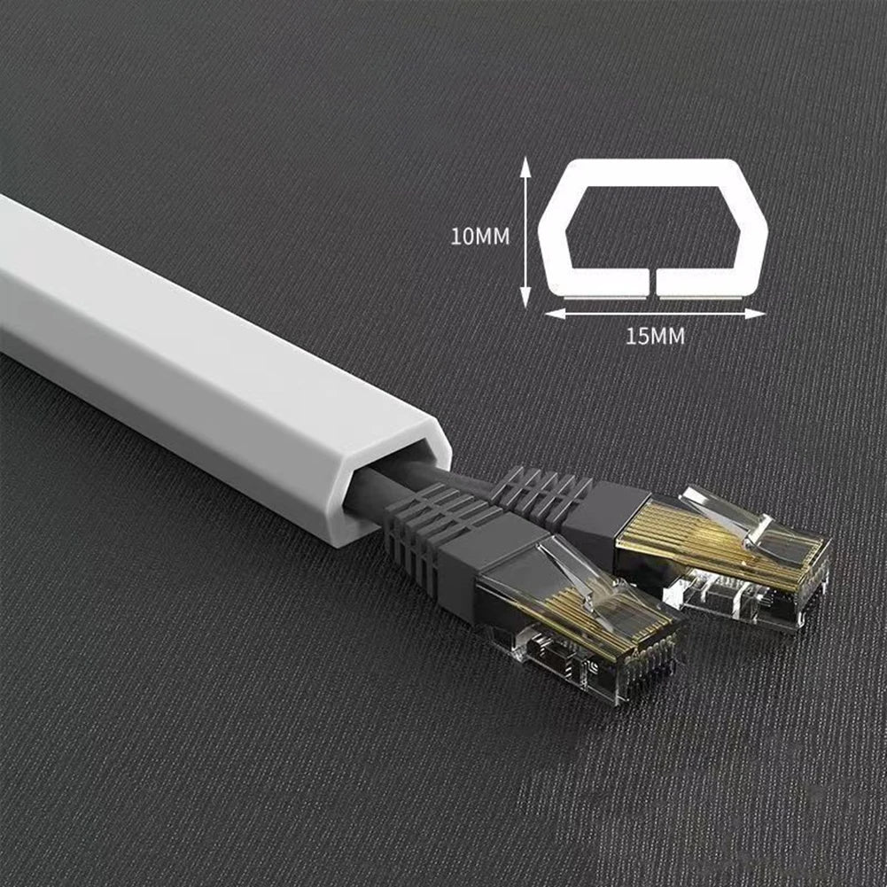 Floor Cord Cover Self-adhesive Power Cable Protector For Wires On Floor Cord Hider Floor Cable Management Wire Organizer Oasis Select