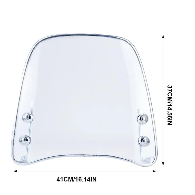 ATV Windshield Adjustable Motorcycle Windscreen Flexible Flyscreen High-Definition Large Wind Splitter Windshield Replacement Oasis Select