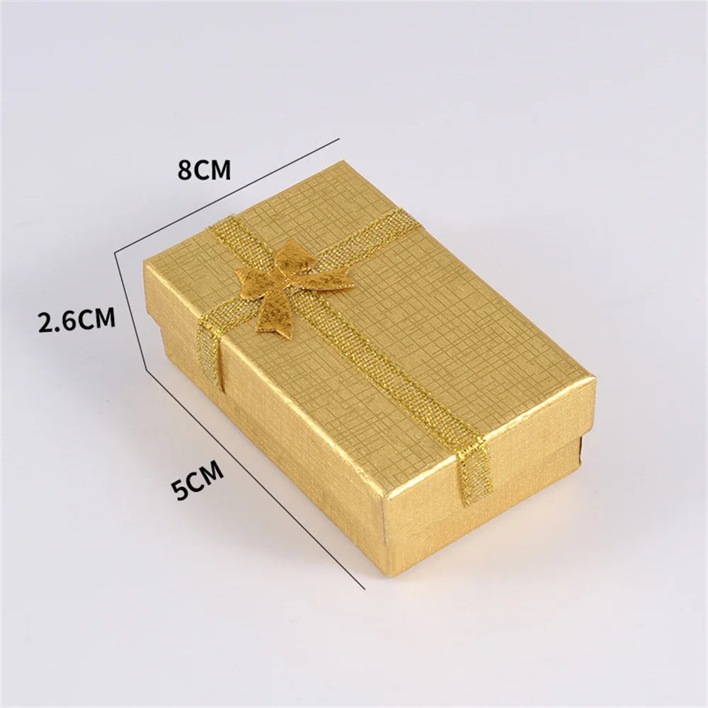 Jewelry Box For Engagement Ring Earrings Necklace Bracelet Bowknot Box Earrings Bracelets Boxes Shape Gift Packing Party Supply Oasis Select Gold Other