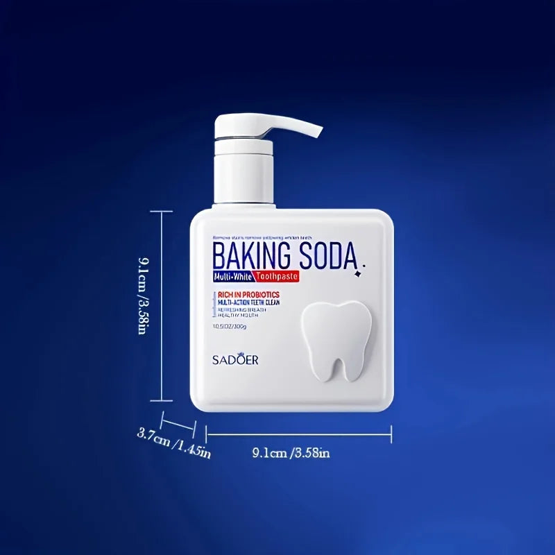 Baking Soda Probiotic Pump Toothpaste – Whitening 300g Whitening Toothpaste Oasis Select