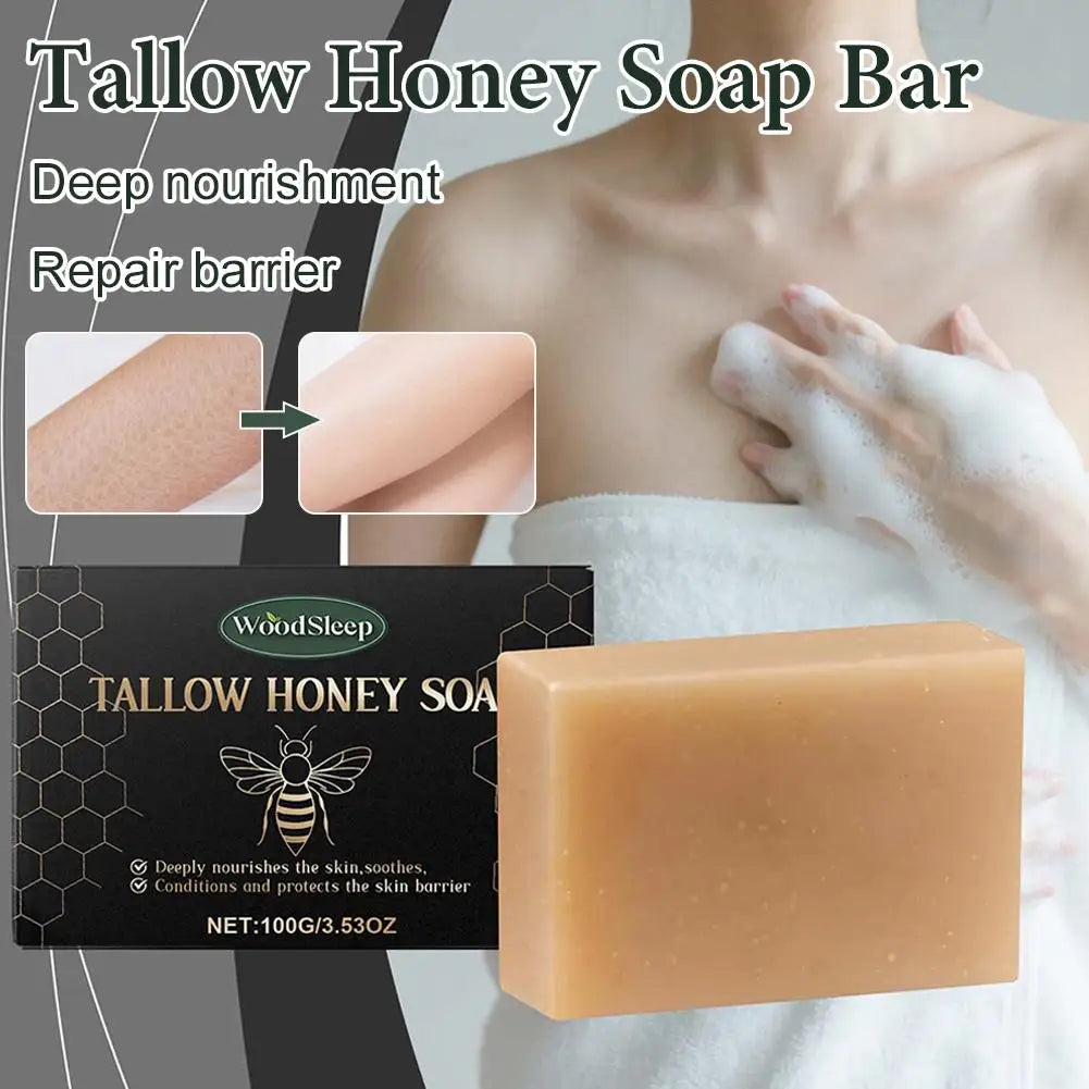 Beef Tallow Soap Bar,Natural Grass Fed Tallow Soap,Moisturizing Face Body Wash For Dry, Itchy, Sensitive Skin CareBath Soap Oasis Select