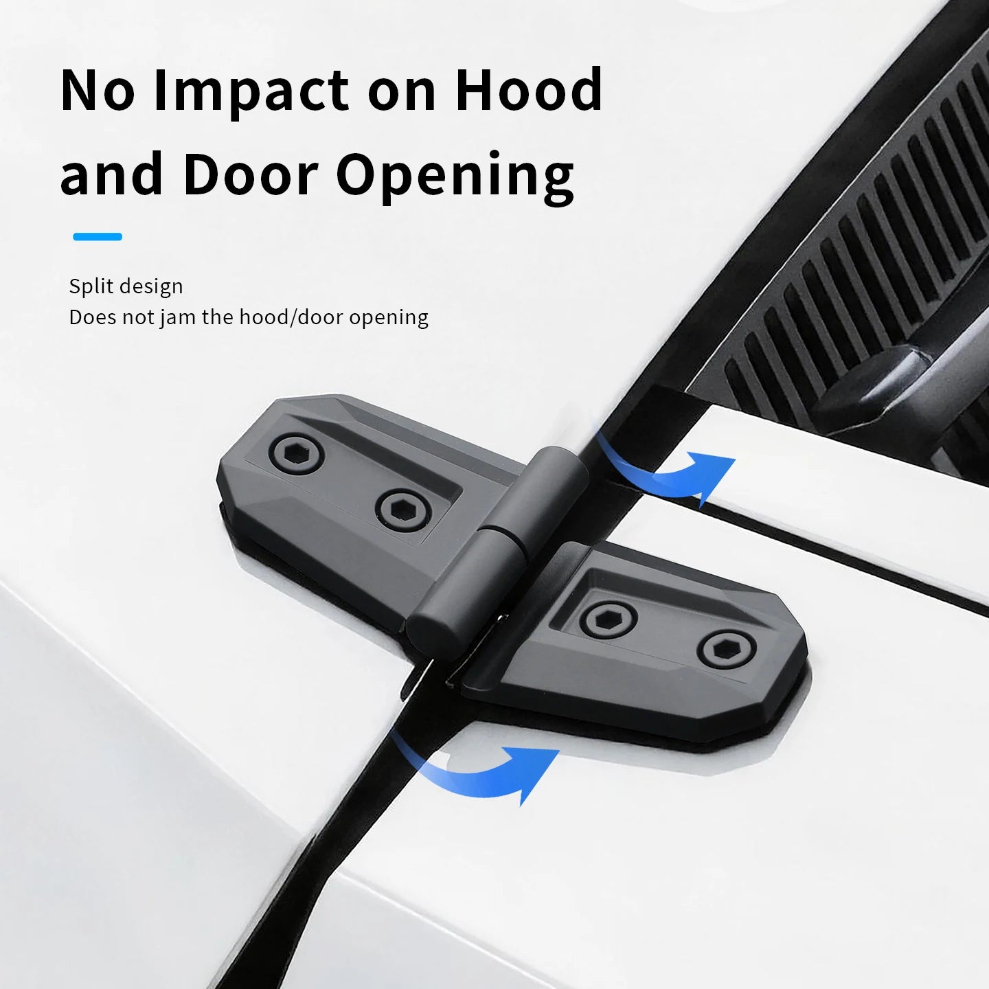 2PCS ABS Hood Door Hinge Cover Trim for SUV Truck Off-Road