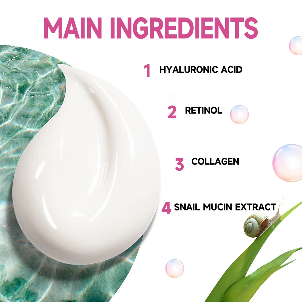 YOUNGCOME Snail Mucin Collagen Anti-Aging Day Cream 30/60g Anti-Aging Face Cream Oasis Select