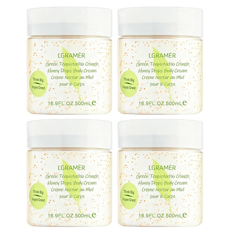 Green Tea Honey Body Cream – 24-Hour Moisturizing Lotion 500ml