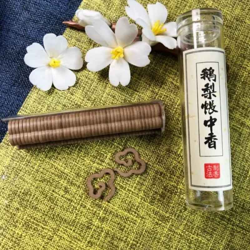 Small Xiangyun Non Stick Powder Pan Goose Pear Tent Fragrance Hainan Agarwood Sandalwood 42pc Pan Fragrance Alloy Incense Burner Oasis Select Pear