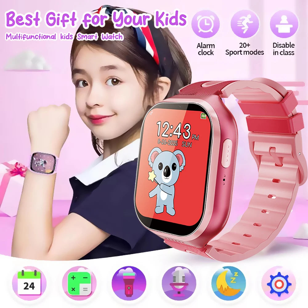 Kids Smartwatch 1.83" HD | 22 Games, Camera & Sleep Monitor – HT30