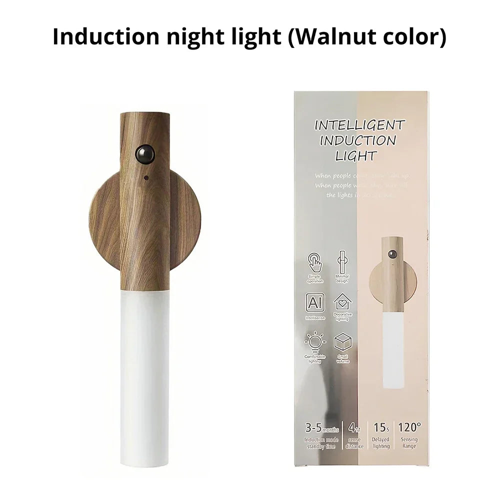 HVIERO Motion Sensor LED Night Light | USB Rechargeable Wall Lamp