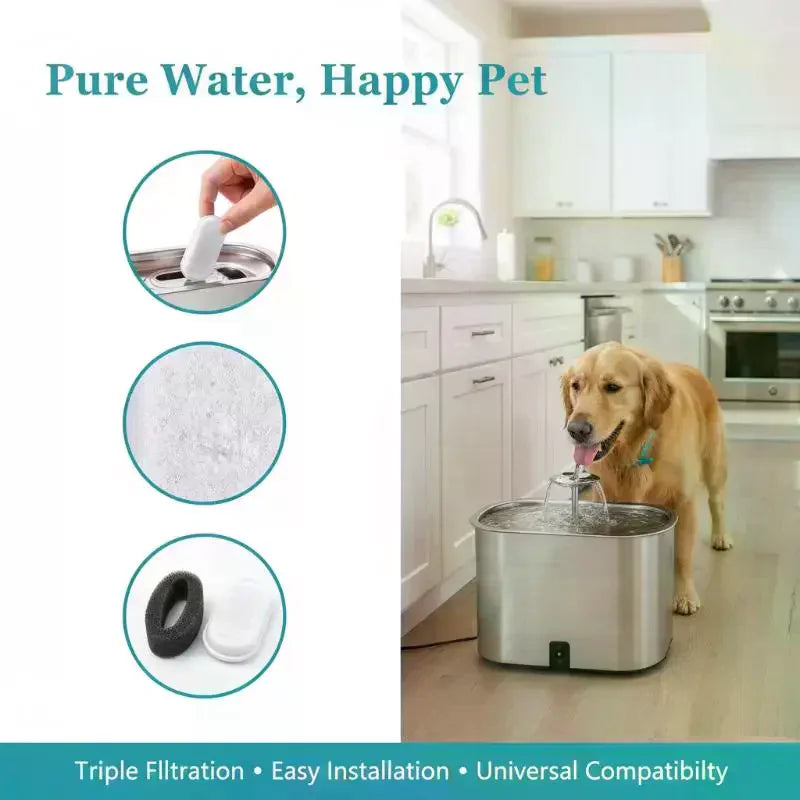 12 Pack Pet Water Fountain Replacement Filters Activated Carbon Sponge Pre Filters Perfect for Pet Grooming Shop Use Oasis Select