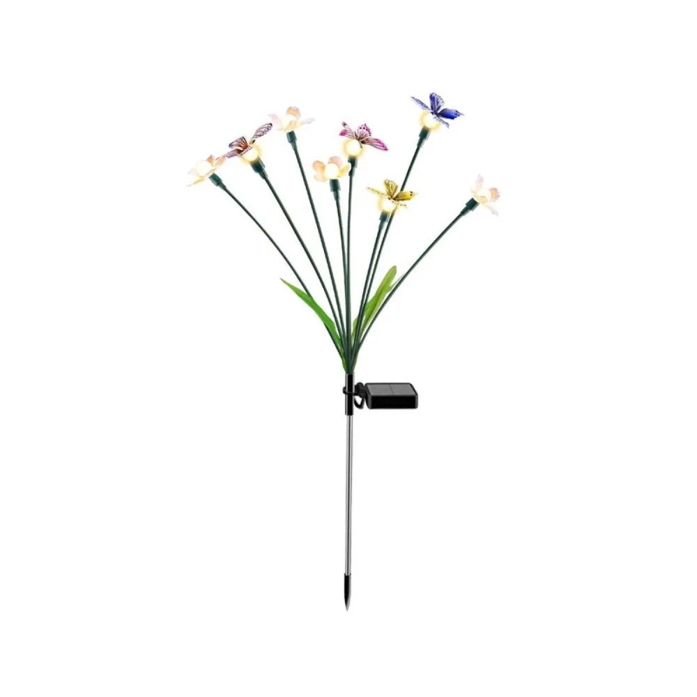 Solar Butterfly Garden Lights – 6/8 Head Color Changing Stake