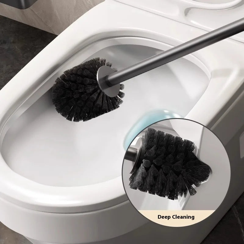 Toilet Brush, Shelf, No Punching, Household No Dead Ends, Toilet Brush, Toilet, Bathroom Toilet, Cleaning Artifact Oasis Select