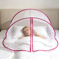 Mosquito Net, No Installation Required, Portable, with Mosquito Net Bedspread Hood, Portable Design,Suitable for Travel And Home Oasis Select rose red