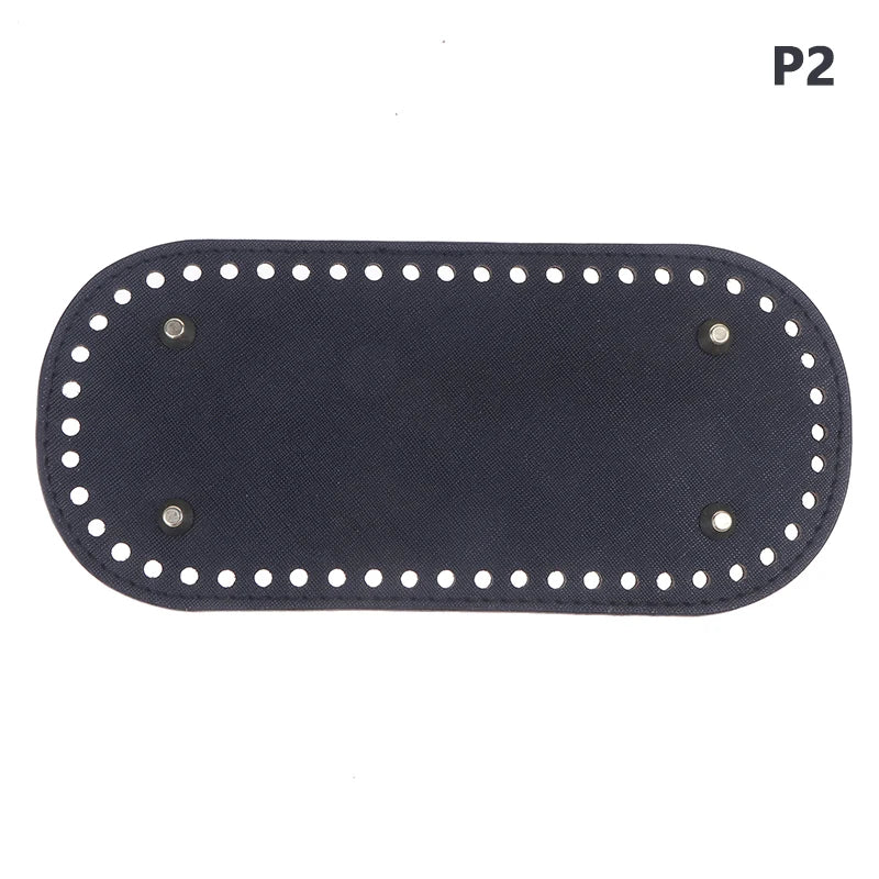PU Leather Bag Bottom Base with Holes for DIY Crochet Bags Crochet Bag Base Oasis Select 2