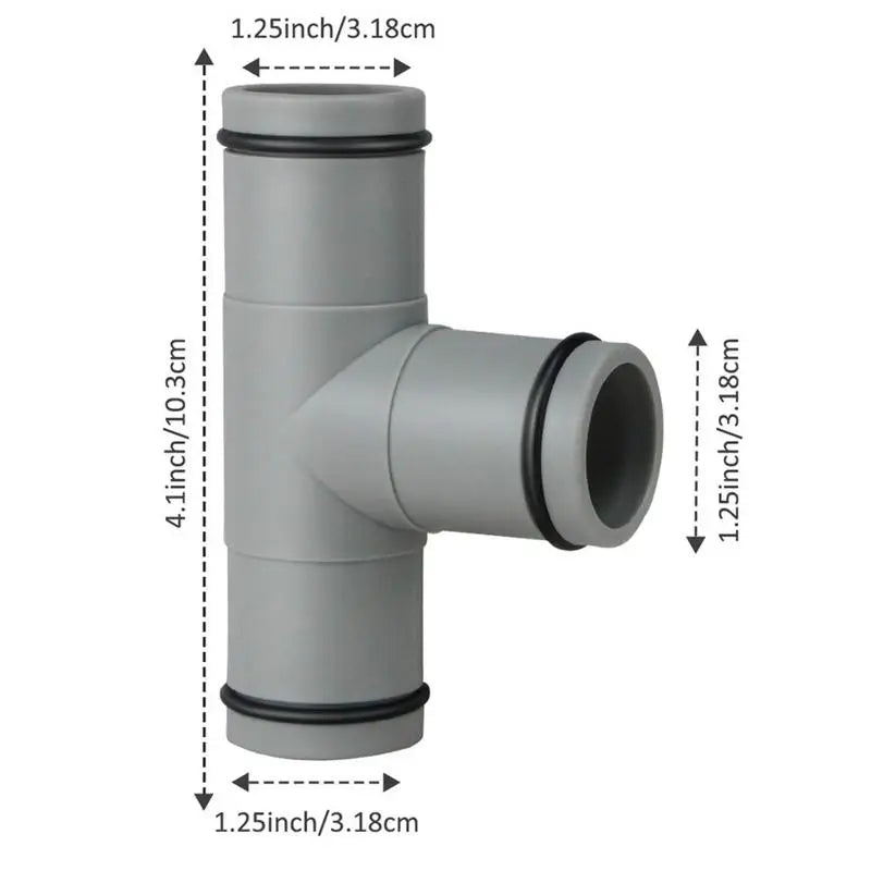 Pool Hose Connector 1.25inch Over Ground Pool Extension Hose Connection For 1-1/4inch Hose Pool Hose Attachment Replacement Part Oasis Select