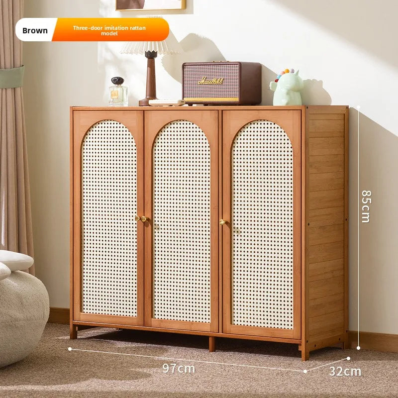 French side cabinets rattan lockers household dining room tea cabinet lockers kitchen storage cabinets side cabinets Oasis Select three doors