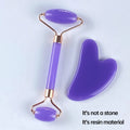 Facial Massage Roller & Gua Sha Scraping Tool Set – 2 Pcs Facial Massage Tool Set Oasis Select SZ119-Purple-02