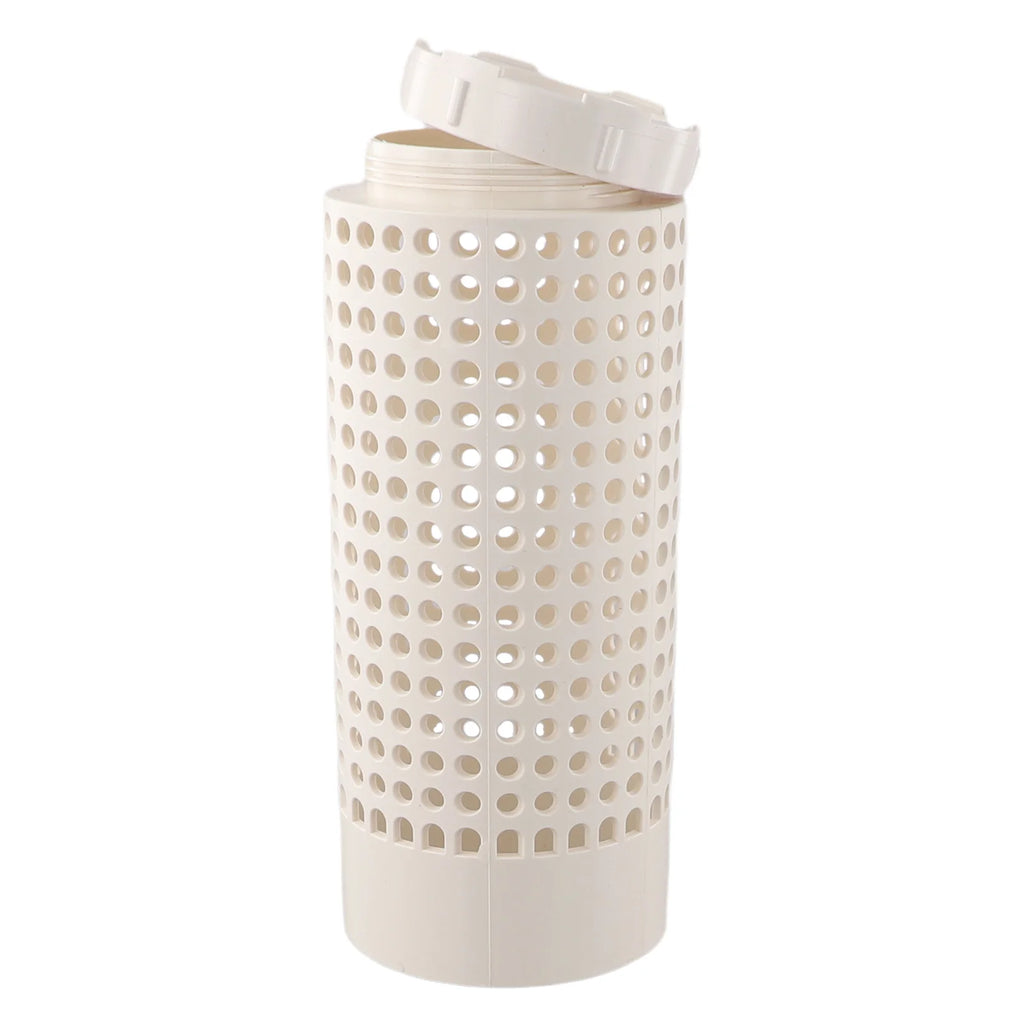 White PVC Composting Bin Tube With Screwed Lid For Garden Waste Decomposition And Small Space Plant Care Accessories Oasis Select 1pcs