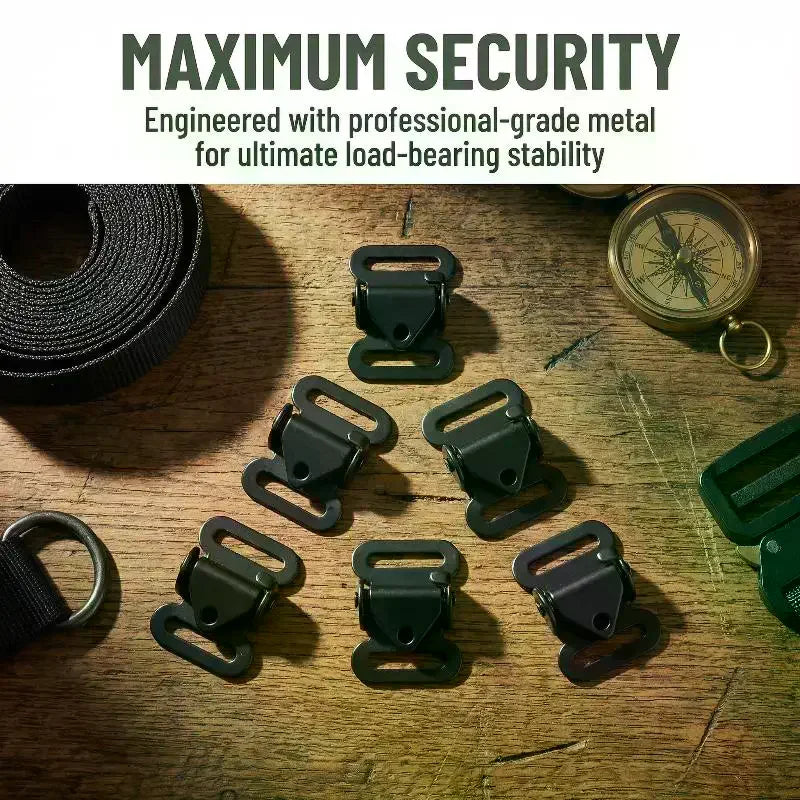 3 Pcs Metal Buckle Anti-Slip Design for Backpack Strap Luggage Belt Adjustment Fastener Accessory Supplies Oasis Select