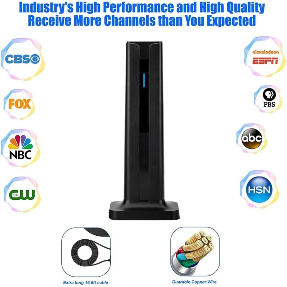 2025 New Indoor Digital TV Antenna HDTV T Type Terrestrial Wave Vertical Antenna Stable Signal Reception Oasis Select