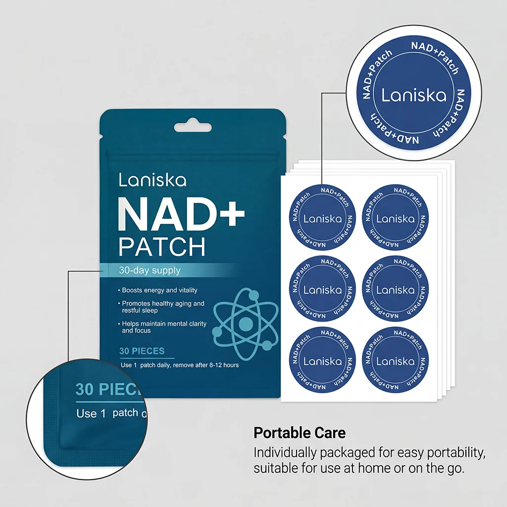 NAD+ Body Care Patch Long Lasting Gentle Breathable Skin Nourishing Comfort For Men Women Daily Home Travel Office Use Oasis Select
