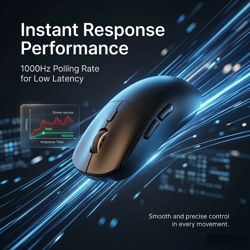 Tri-mode M348 Superlight Mouse Bluetooth 2.4G Wireless Gaming Mouse Flagship Chip Gaming Sensor 6 Adjustable DPI for Office Game Oasis Select