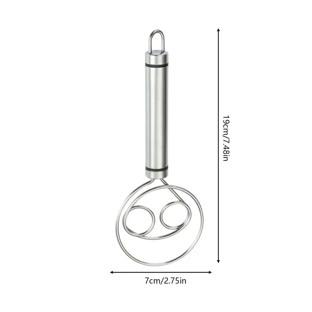 1PC Dough Whisk Bread Mixer Stainless Steel Cake Pastry Flours Dough Blenders With Hanging Hole Kitchen Baking Blender Tools Oasis Select 1PC