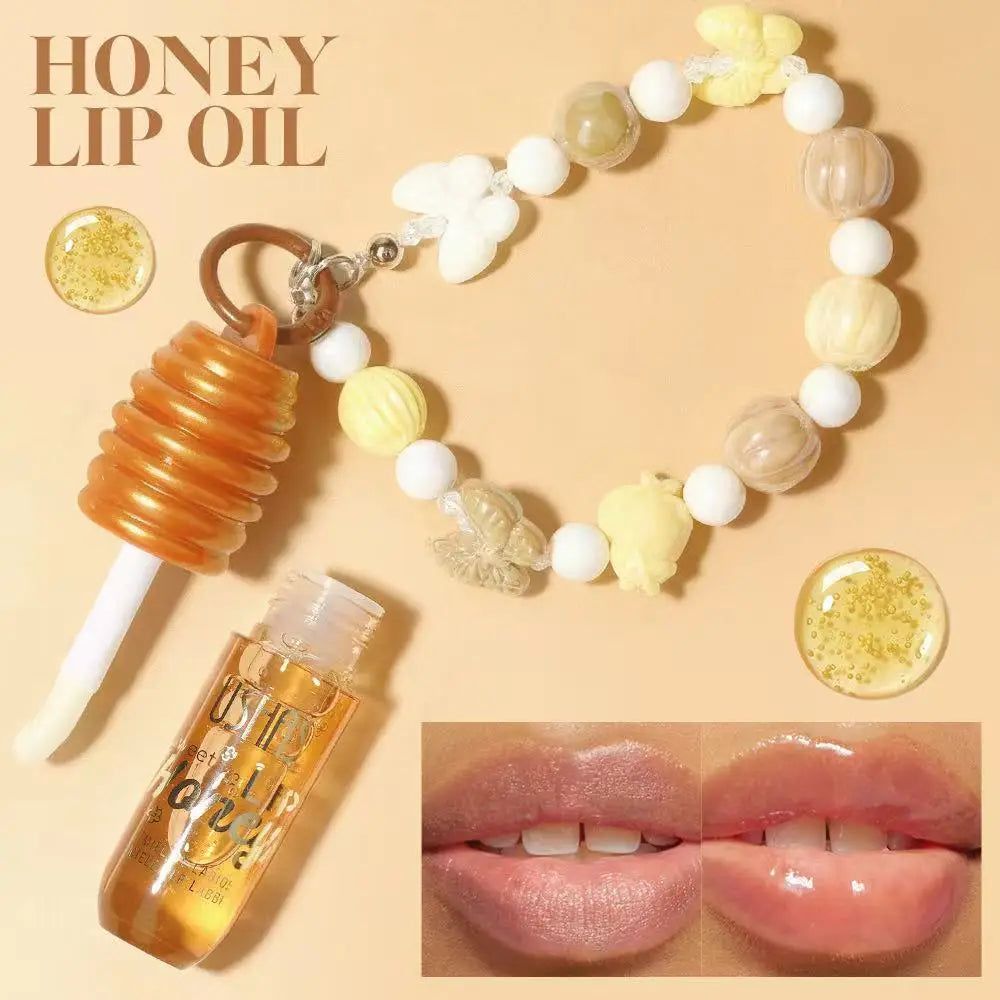 USHAS Honey Lip Oil – Glossy Finish & Moisturizing Lip Care