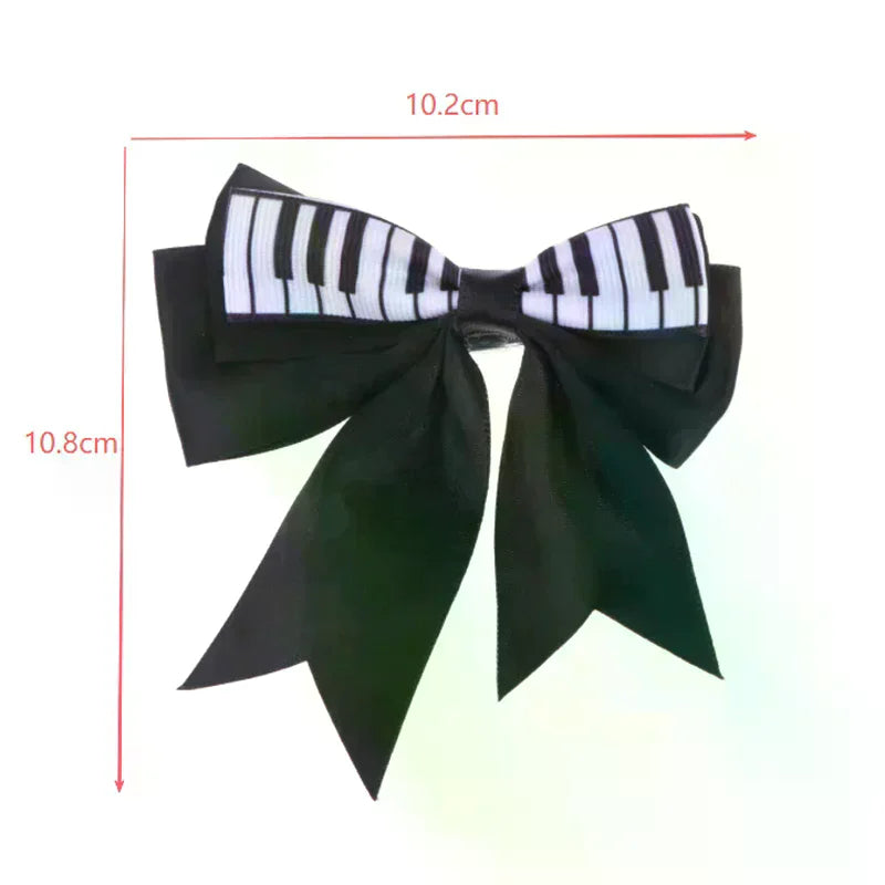 Piano Key Bow Hair Clip – Musical Non-Slip Grip for Women Hair Clip Oasis Select