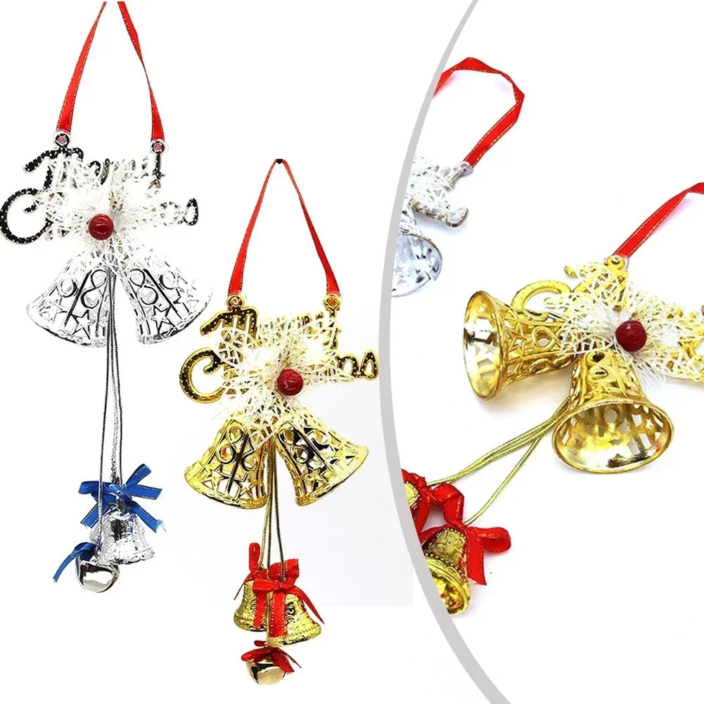 Home Shop Xmas Christmas Gold Silver Christmas Bell Jingle Bell Christmas Decoration Xmas Jingle Bell Clear Lovely Oasis Select