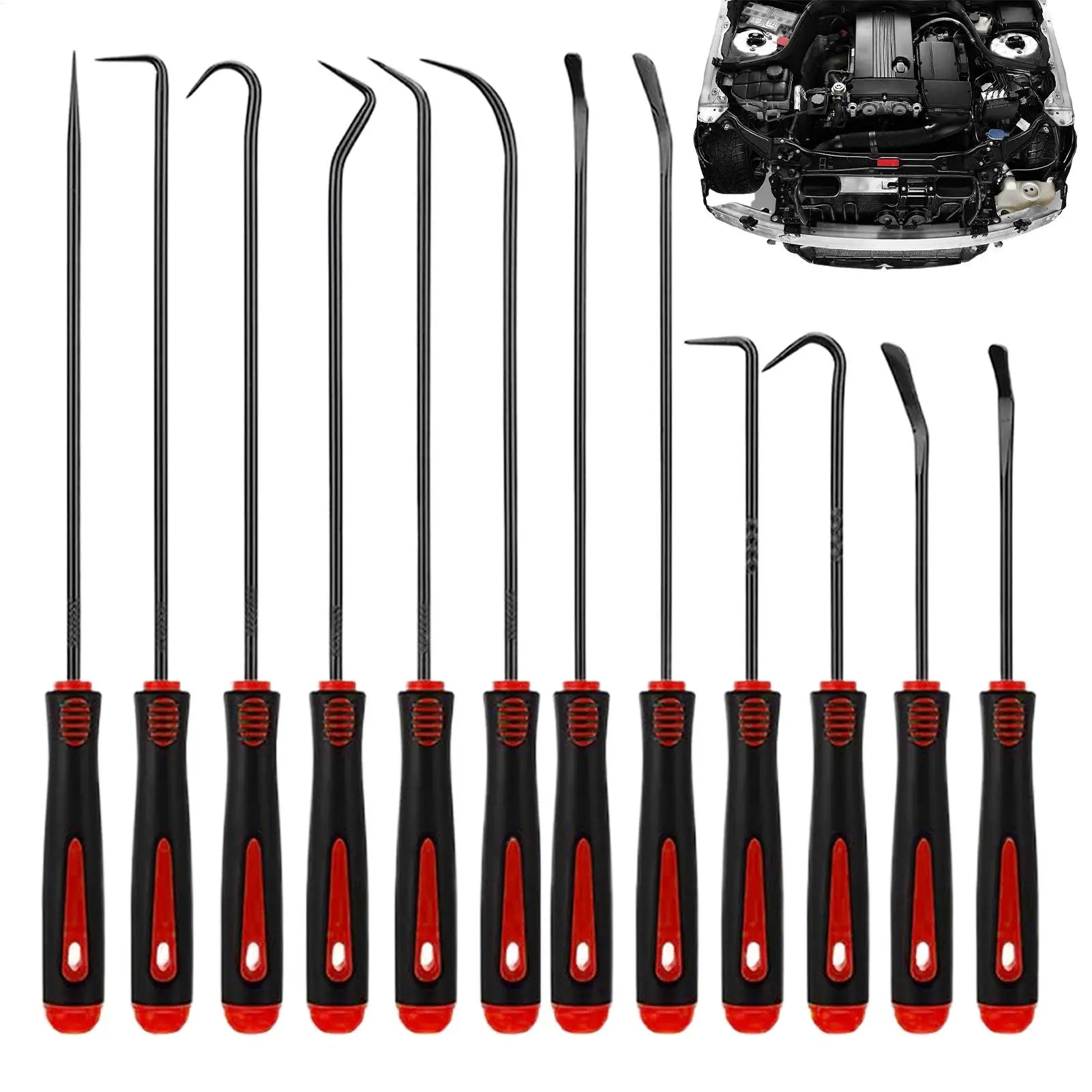 12Pcs Precision Car Oil Seal Screwdriver Set O-Ring Gasket Puller Removal Tool Pick Hook Repair Tools Craft Hand Tool Oasis Select