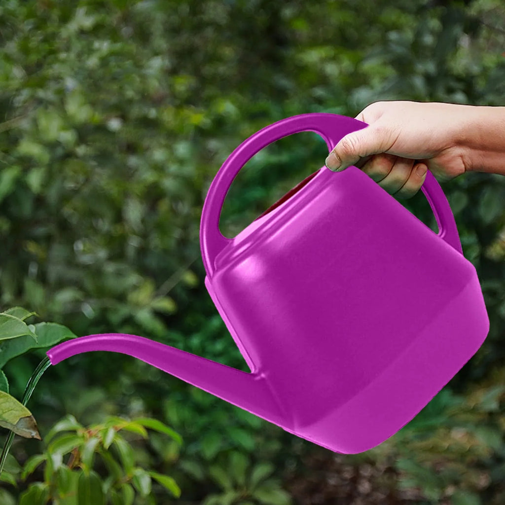 Home Garden 4L Watering Can Long Mouth Large Capacity Plant Sprinkler Garden Tool Lightweight Watering Pot Oasis Select Hot Pink