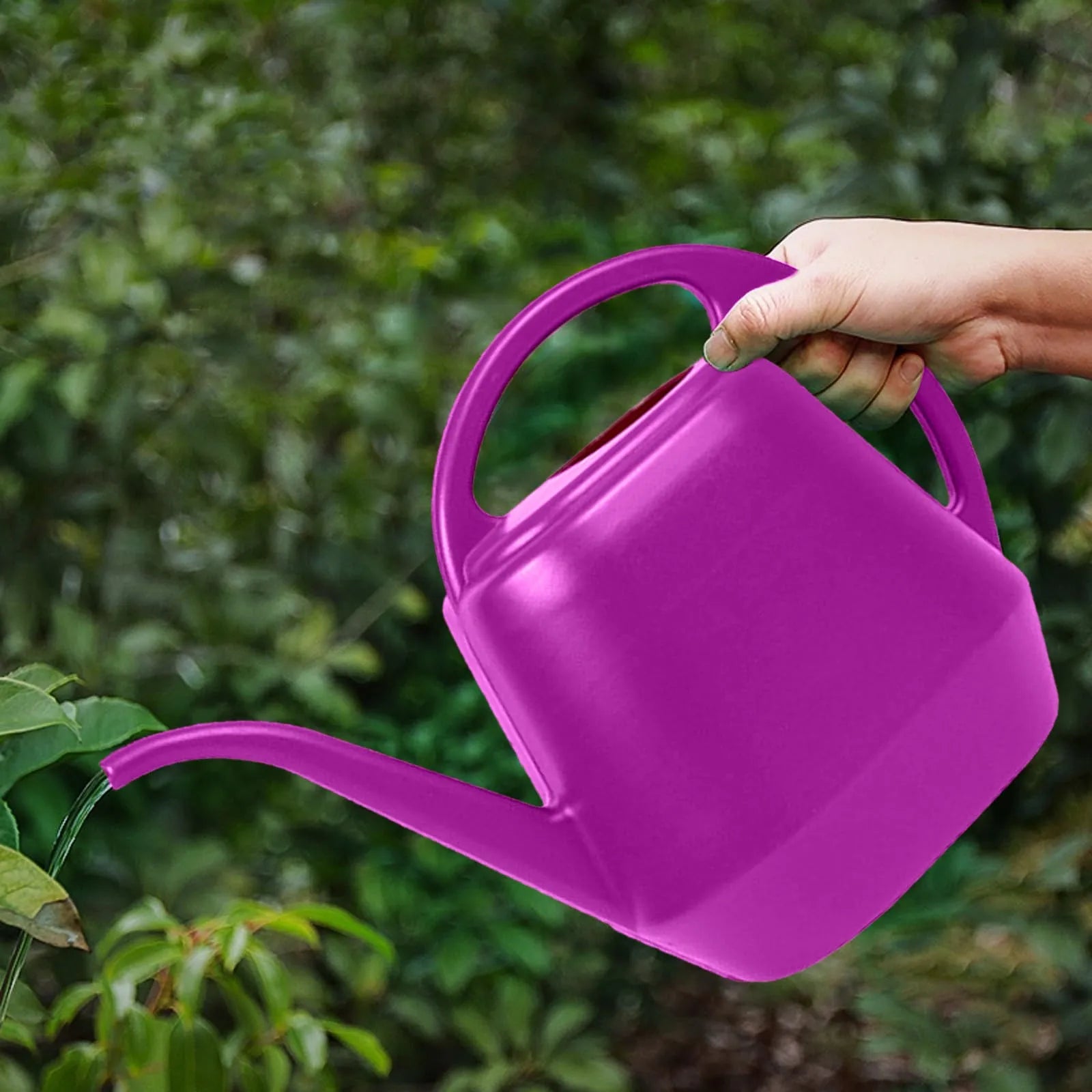Home Garden 4L Watering Can Long Mouth Large Capacity Plant Sprinkler Garden Tool Lightweight Watering Pot Oasis Select Hot Pink