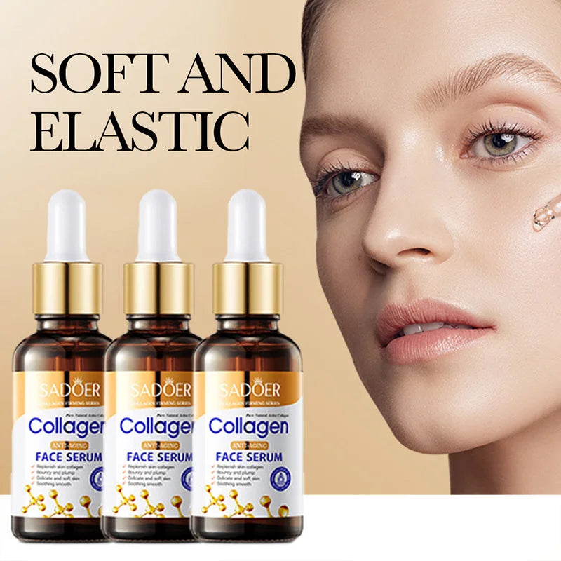 1/3/5pcs SADOER Collagen Face Serum skincare Facial Essence Liquid Anti-aging Moisturizing Nourishing Facial Serum Skin Care Oasis Select
