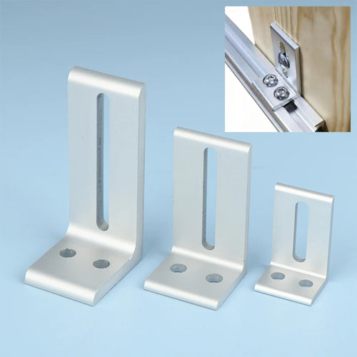 1/2Pcs Aluminum Profile Frame Support Brackets Layer Plate Outer Side Fixing Parts Compatible with 2020 3030 4040 Oasis Select