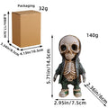 Halloween Skeleton Doll Resin Ornament Alien Hoodie Ghost Festival Party Desktop Courtyard Decorationv Oasis Select C