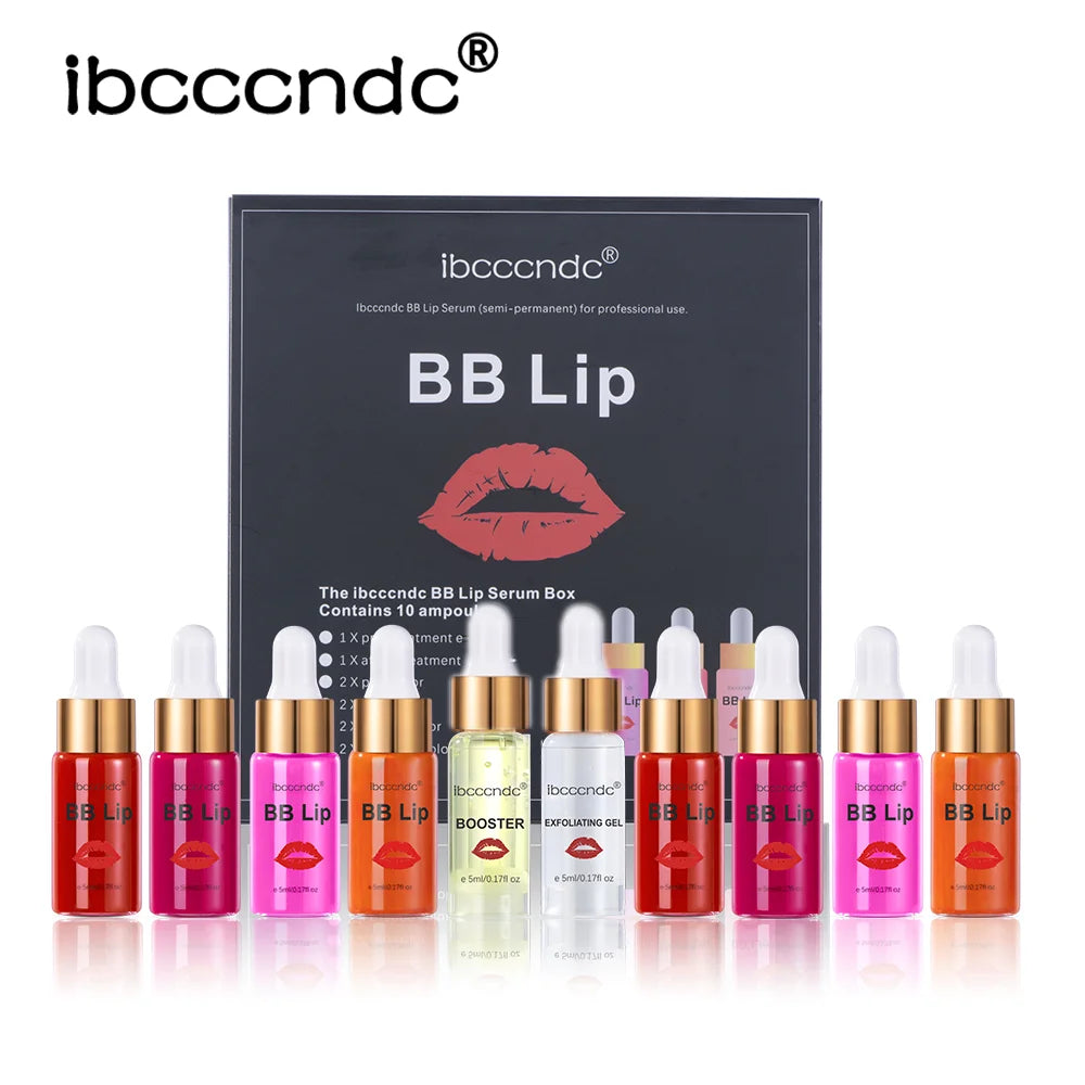 Korea Glow BB Lips Ampoule Serum Starter Set Semi-Permanent BB Lip Gloss Tinted Pigment Lasting Moisturizing For Lip Care Oasis Select