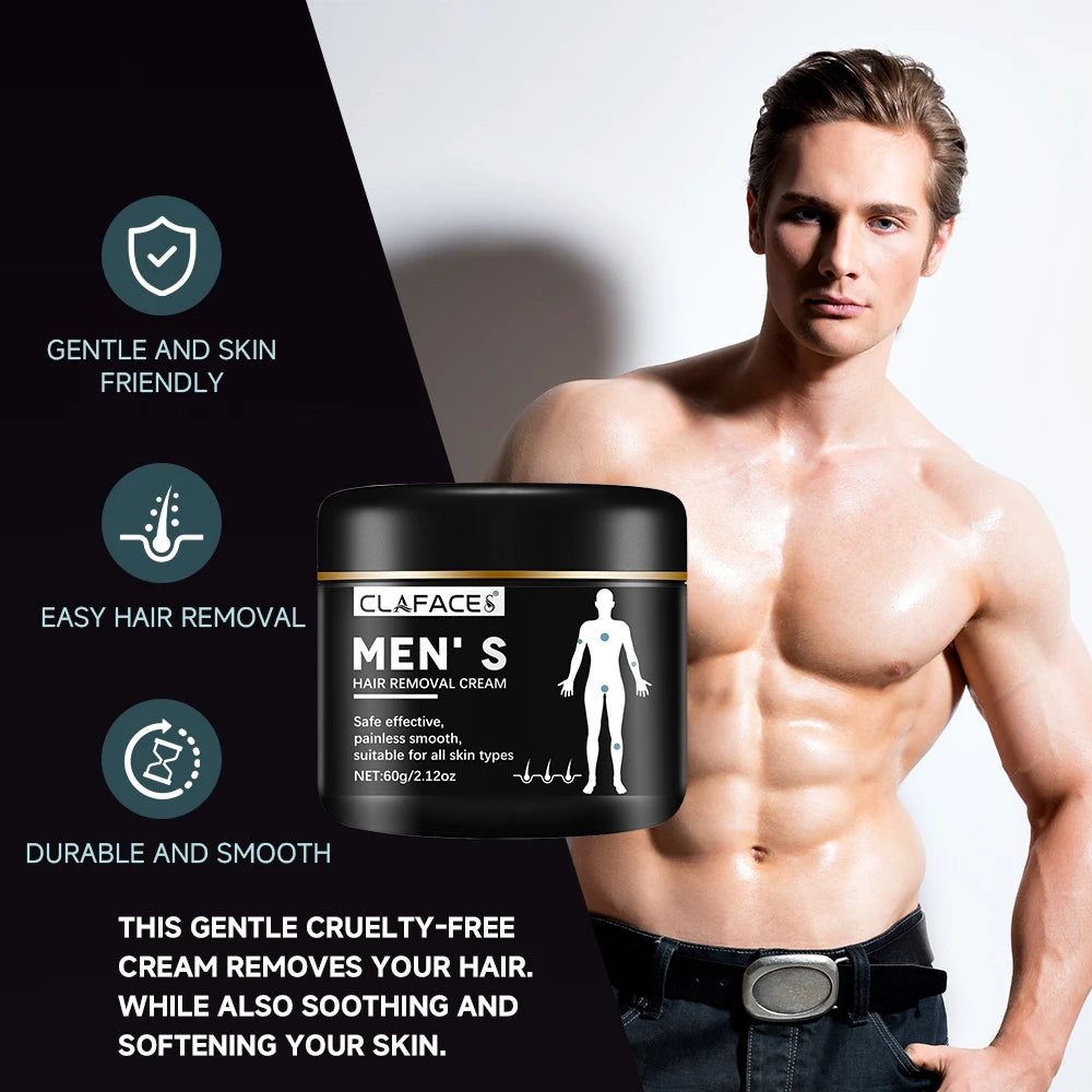 REAROYA Hair Removal Cream & Growth Inhibitor 60g | Men & Women