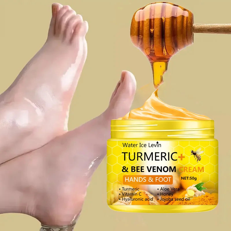 Turmeric Bee Venom Anti-Drying Crack Foot Cream Hand Cracked Repair Skin Removal Care Cream Dead Feet Hand Skin Oasis Select