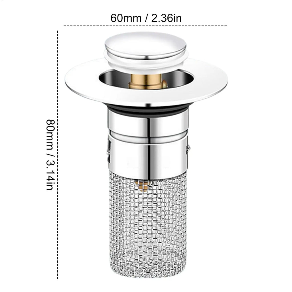Sink Stopper Hair Catcher Anti-Clogging Replacement Drain Strainer for Sink Kitchen Draining Plug for Home Apartment Dormitory Oasis Select