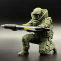 Creative 3D Printed Disposal Unit Pen Holder Unique Gift Plastic Warrior Pen Holder Funny Desk Organizer Gift for Men Oasis Select Green