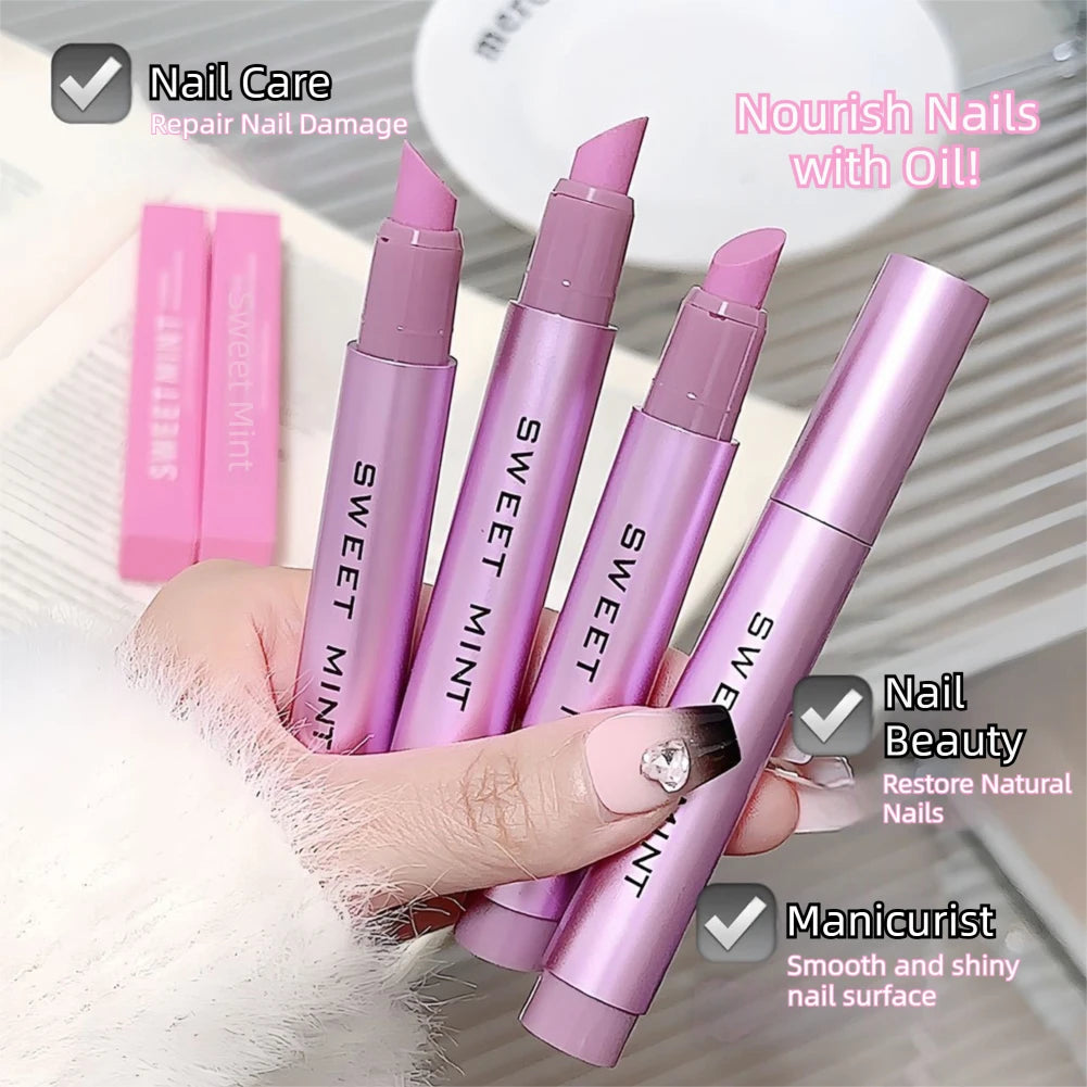 3-in-1 Cuticle Oil Pusher Pen with Ceramic Tip | Nail Care